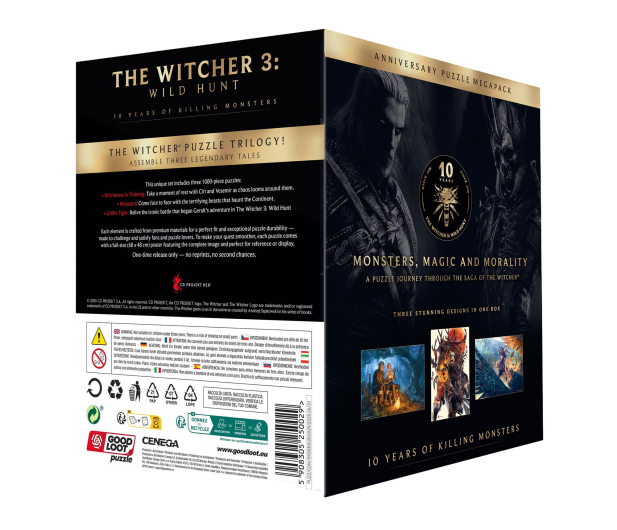 Good Loot The Witcher 3: Wild Hunt 10 Years of Killing Monsters Puzzle - 1341949 - zdjęcie 2